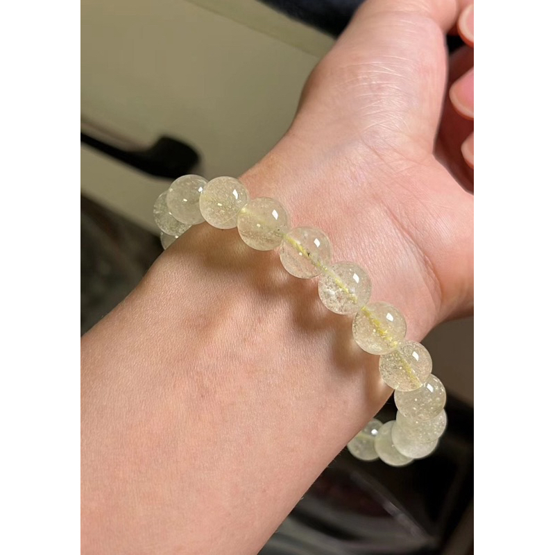 Natural Rare Libyan desert glass 8-9 mm  beads Beads Bracelet,High quality bracelet,healing bracelet