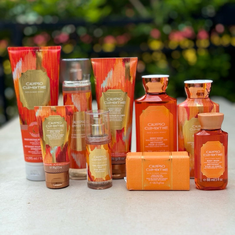 CALYPSO CLEMENTINE แท้ % body cream,body wash,body mist,body lotion Bath & Body Works