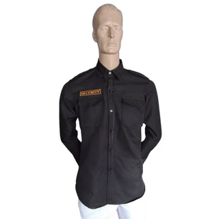 เสื้อ รปภ. แขนยาว สีดำ มี3แบบคือ 1.แบบไม่ปัก 2.แบบปักSECURITY 3.แบบปัก กนก+ปักSECURITY งานคุณภาพ