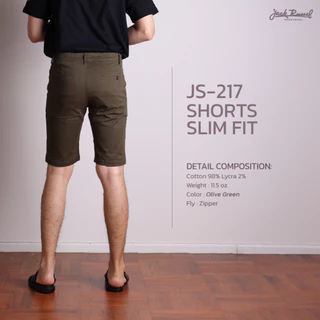 กางเกงขาสั้นผู้ชาย Jack Russel Klassik JS-217 Slim Fit