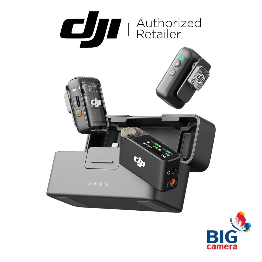 DJI Mic 2 - Wireless Microphone ดีเจไอ ไมค์ไร้สาย บันทึกเสียง - ประกันศูนย์