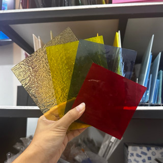 กระจกสี กระจกสีโปร่งแสง กระจกทำสเตนกลาส stained glass diy #c…