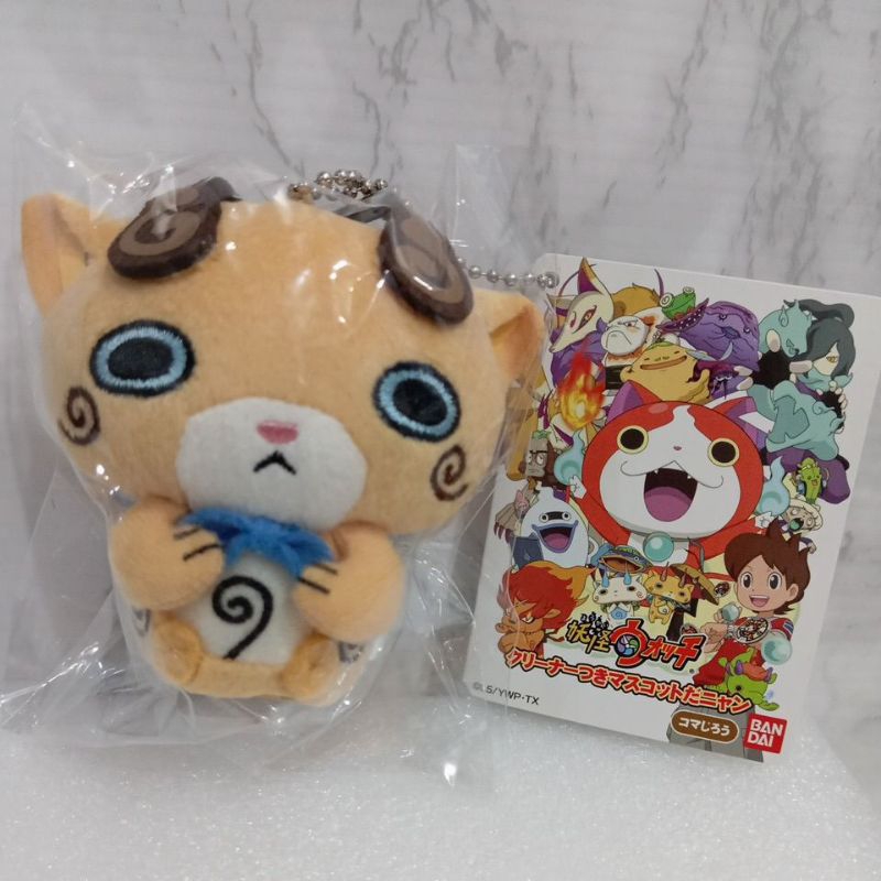 ของแท้ จากญี่ปุ่น พวงกุญแจ ที่ห้อย ตุ๊กตา โคมะจิโร่ โยไควอทช์  Yokai Watch Komajiro Plush doll Keych