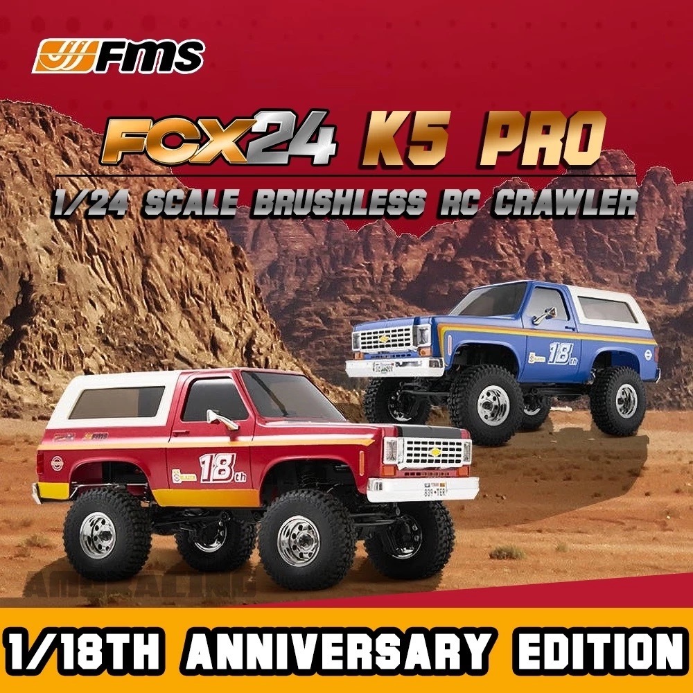 FMS 1:24 FCX24 Chevrolet K5 BLAZER PRO RTR 18th Anniversary Brushless Edition ของแท้ 100% สินค้าจัดส
