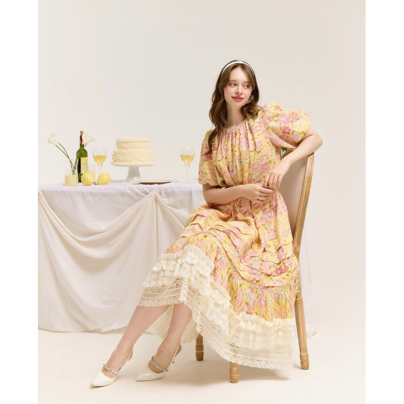 [ส่งต่อ linenne.studio] ชุดเดรส linenne clhoe’ dress