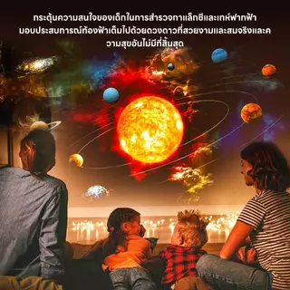 โปรเจ็กเตอร์ดาว 12-in-1 พร้อมเพลงบลูทูธ โปรเจ็กเตอร์แสงออโรร่า ไฟตกแต่งห้อง และของขวัญคริสต์มาส