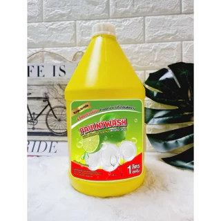 น้ำยาล้างจาน ขนาด 1000 ML สีเหลืองสูตรกลิ่นมะนาวซันไล 1 แกลลอน