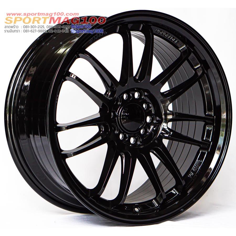 ล้อแม็กใหม่ Re30 5รู100/114 ET35 สีดำแวว 8.5-18นิ้ว(ราคา 4วง)