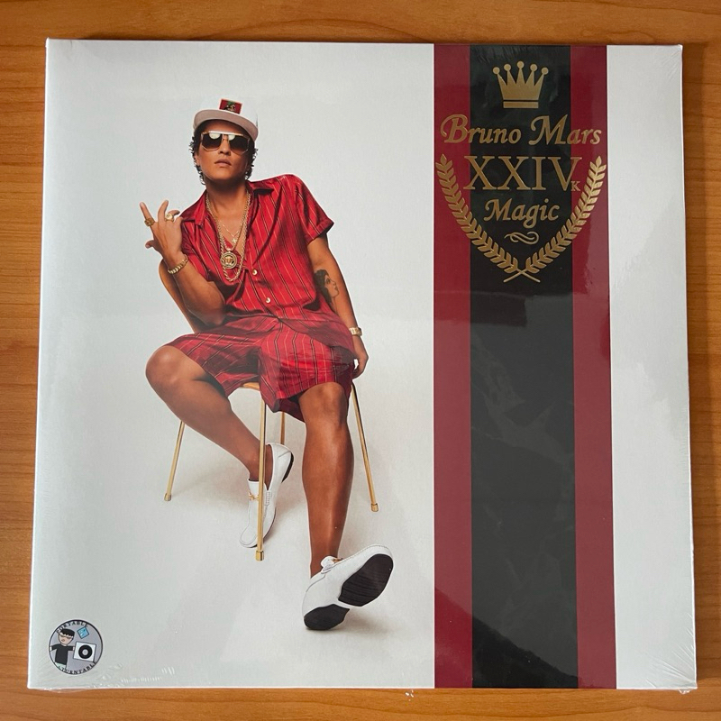 (พร้อมส่ง🔥)  แผ่นเสียง Bruno Mars  ‎ 24K Magic,Black Vinyl, LP, Album มือหนึ่ง ซีล