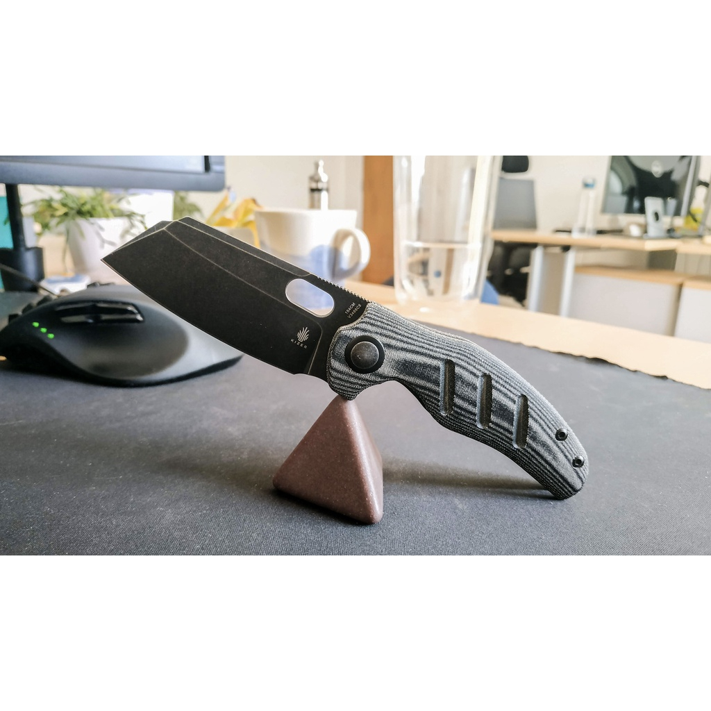 มีดแคมป์ มีดเอนกประสงค์ pocket knife Kizer C01C Mini V3488C5 ของแท้100% ใบ 2.6" เหล็ก 154CM ด้าม Mic