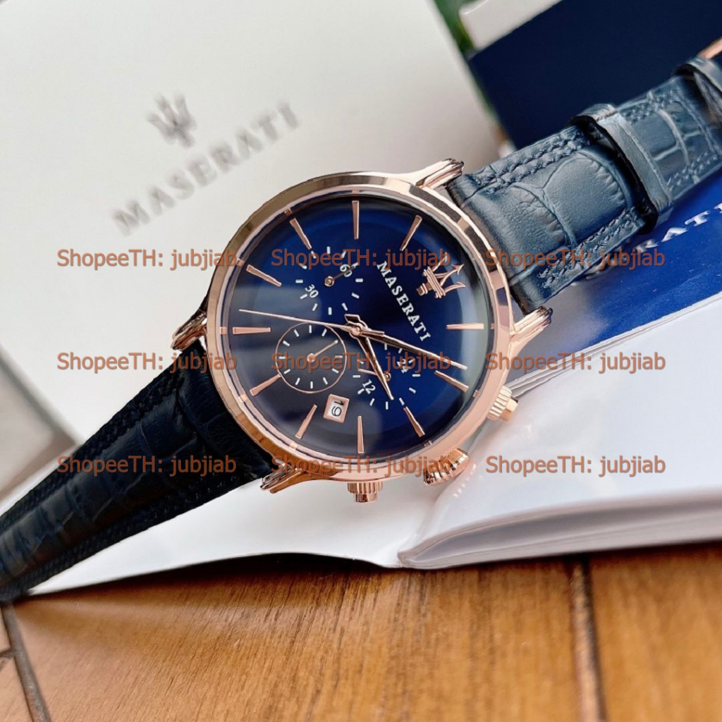 [Pre] Maserati Epoca 42mm R8871618007 R8873618005 R8873618006 Men Watch นาฬิกาผู้ชาย