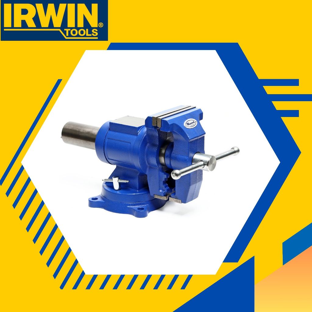 ปากกาจับชิ้นงาน ปากกาจับเหล็ก 5 นิ้ว IRWIN (RECORD) T4935505  (มาพร้อมฐานหมุน | กลับด้านจับได้)