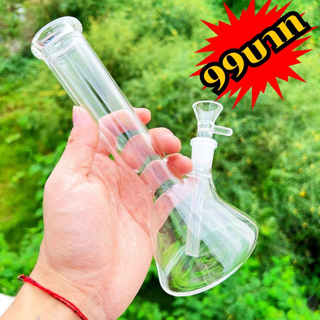 ถูกที่สุด！ บ้องแก้ว20CM หนา5มิล ขนาดใหญ่ คัพสายเขียว หลอดวิทยาศาสตร์ โจ๋ข้อต่อน่าสะสม14MM