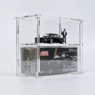 กล่องอะคริลิค สำหรับ 1/64 Mini GT ,Pop Race และ Tarmac บางรุ่น แบบประกอบ