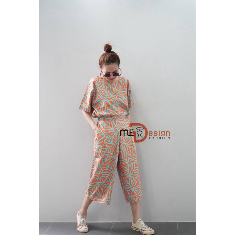 ชุดสุดปัง สวยสดใส #ชุดเซ็ตผ้าคอตตอลญี่ปุ่น 100% พิมพ์ลาย Polka Dot เกรดขึ้นห้าง