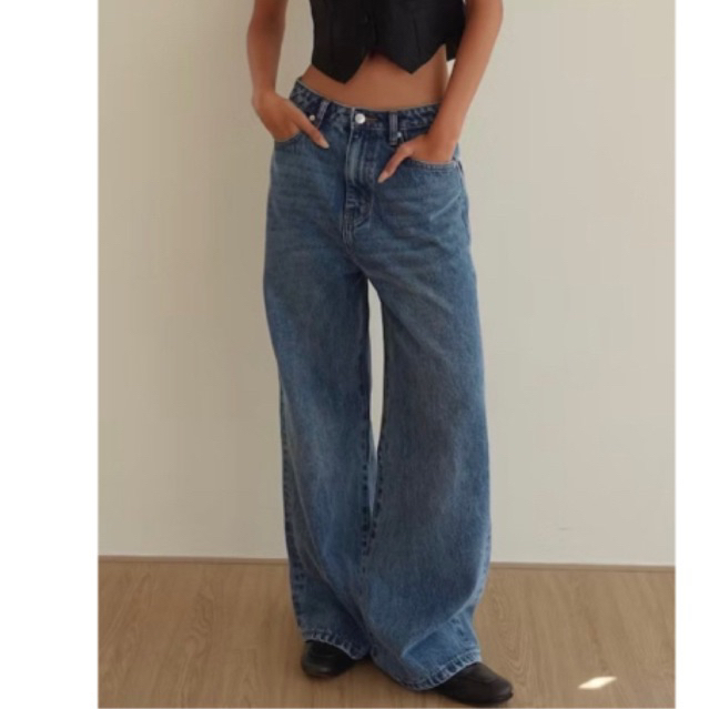 กางเกงยีนส์ rumon official sizeM new with tag S used