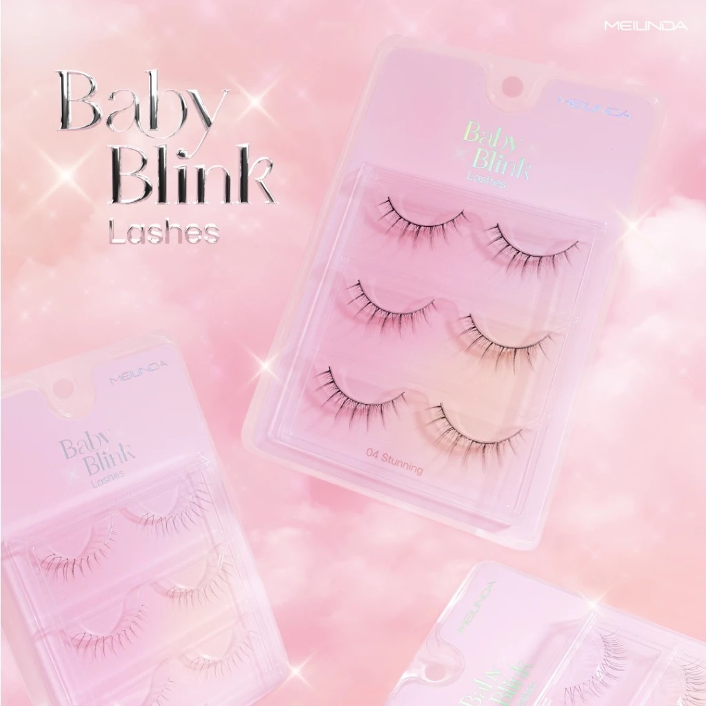 MEILINDA BABY BLINK LASHES (ขนตาแบบ 3 คู่)(MC9139)