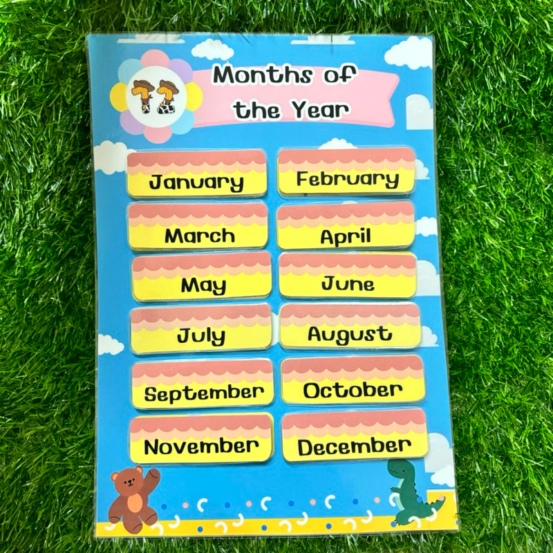 “months of the year v.2"  สื่อการสอนภาษาอังกฤษ