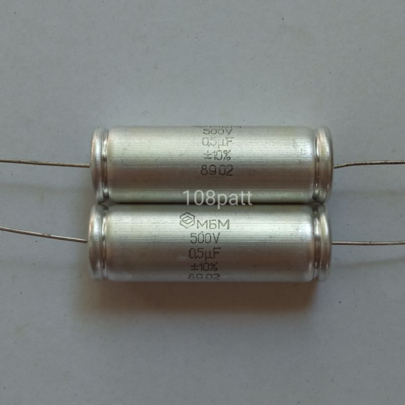 MbM Rusian Wax Paper Capacitor 0.5uF 250V/500V