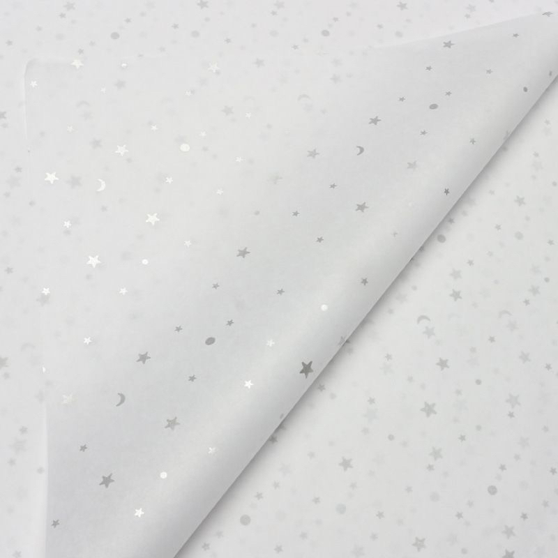กระดาษอ่อนห่อของขวัญ ดอกไม้ ลายดาว Tissue Wrapping Paper 雪梨纸
