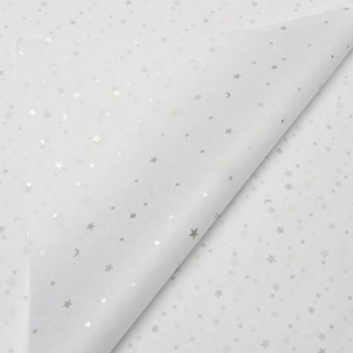 กระดาษอ่อนห่อของขวัญ ดอกไม้ ลายดาว Tissue Wrapping Paper 雪梨纸