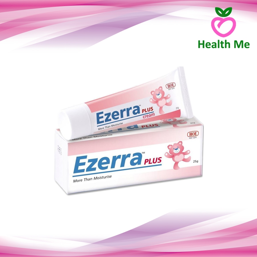 Ezerra Plus Cream 25 G ครีมหมีชมพู อีเซอร์ร่า พลัส สำหรับผิวแห้ง ผื่นแดง คัน ขนาด 25 กรัม ฉลากไทย