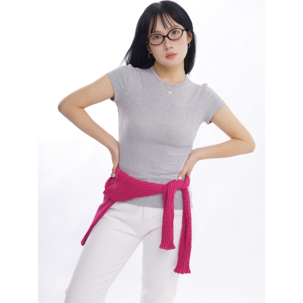 ⚡GI Everyday Crop Top⚡ ครอป คอกลม สไตล์ฝรั่ง_Gioia.991  ( #gii524 ) - รูปที่ 4