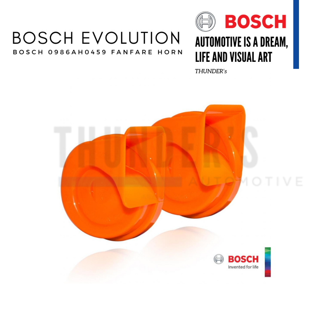 BOSCH แตรหอยโข่ง ส้ม 0986AH0459 12V Evolution