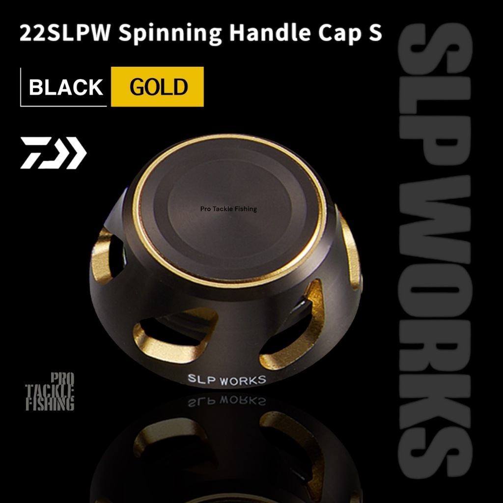 ฝาแต่งปิดแขนหมุนรอกสปิน DAIWA SLP WORKS Spinning Handle Cap Type : S Made In Japan
