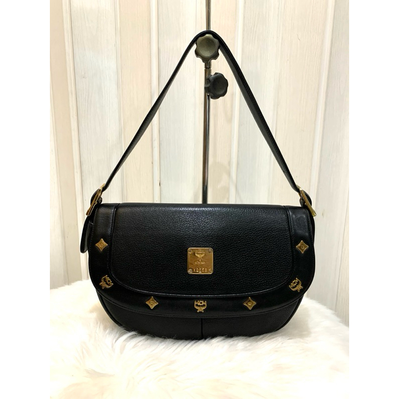 MCM Hobo black leather