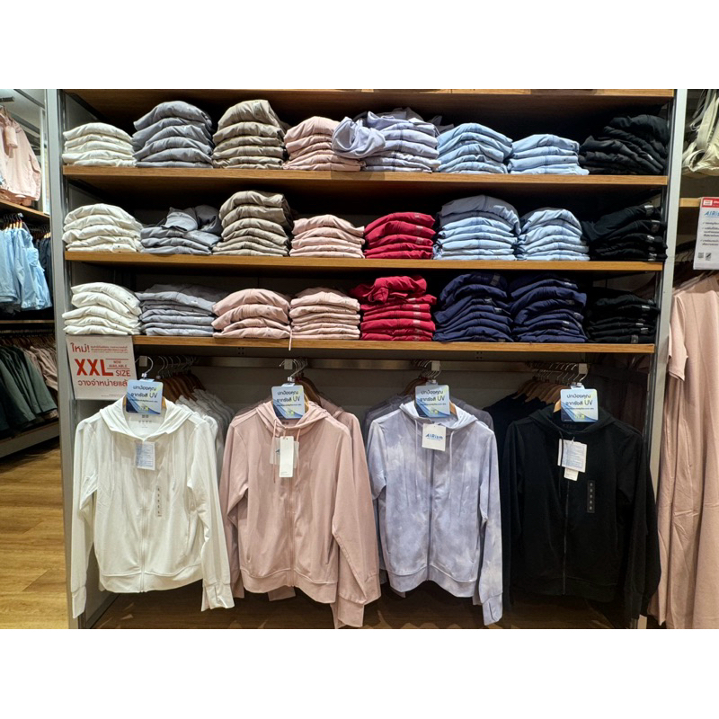 🔥เสื้อฮู้ด Uniqloผู้หญิง 🔥 กันUV Protection ของแท้100%หิ้วจากช้อป