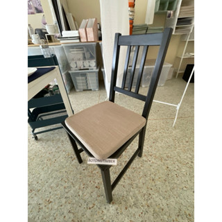 IKEA HILLARED แผ่นรองนั่ง สีครีม 36x36x3.0 ซม