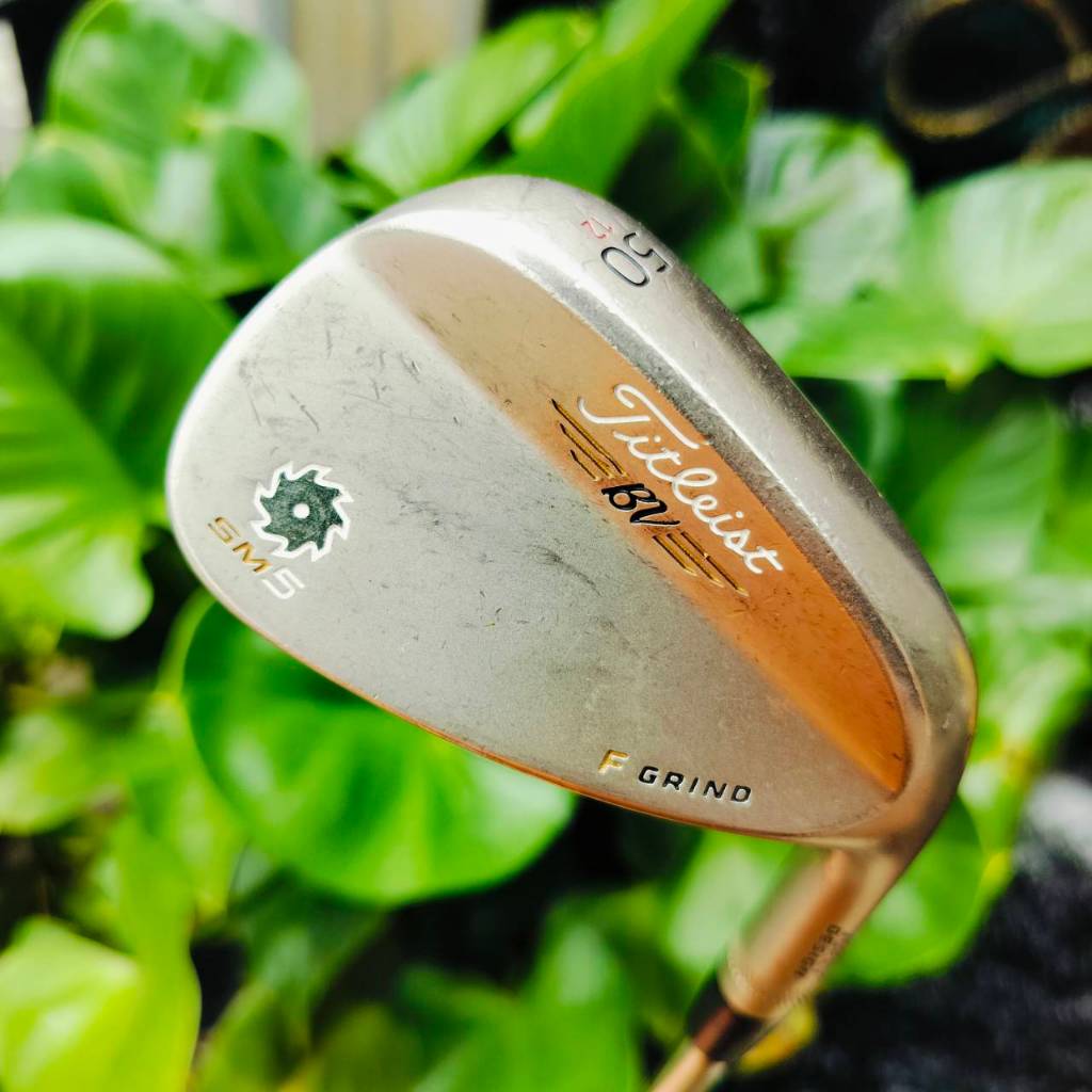 [ผ่อน] WEDGE TITLEIST VOKEY DESIGN SM5 F GRIND องศา 50 BOUNCE 12 สภาพสวย ไม้กอล์ฟมือสอง ของแท้