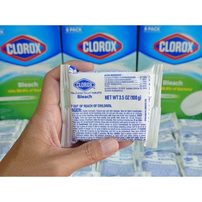 Lot ใหม่ พร้อมส่ง [ราคาพิเศษทักแชท] Clorox เต็มเม็ด ซื้อเยอะยิ่งถูกกว่า เม็ดทำความสะอาดชักโครก