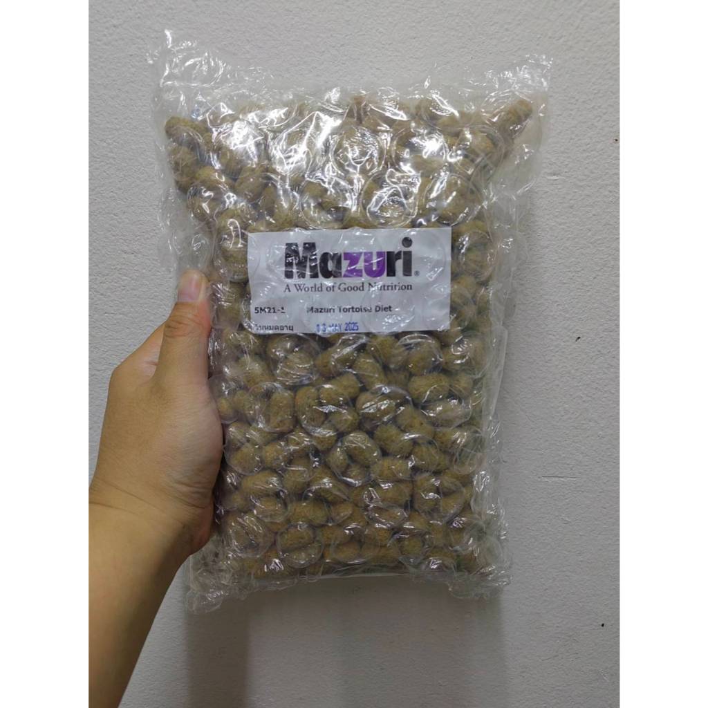 Mazuri Tortoise Diet มาซูริ สูตรเก่า 5M21 1 กิโลกรัมสำหรับเต่าบก อีกัวน่า อาหารเต่าบก