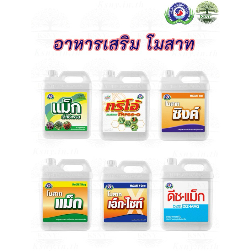 โมสาทเอ็กไซท์ โมสาทซิงค์ โมสาทแม็ก โมสาทดีซ ทรีโอ้ ดีซแม็ก แม็กเอ็กเพลส (ขนาด 5 ลิตร)