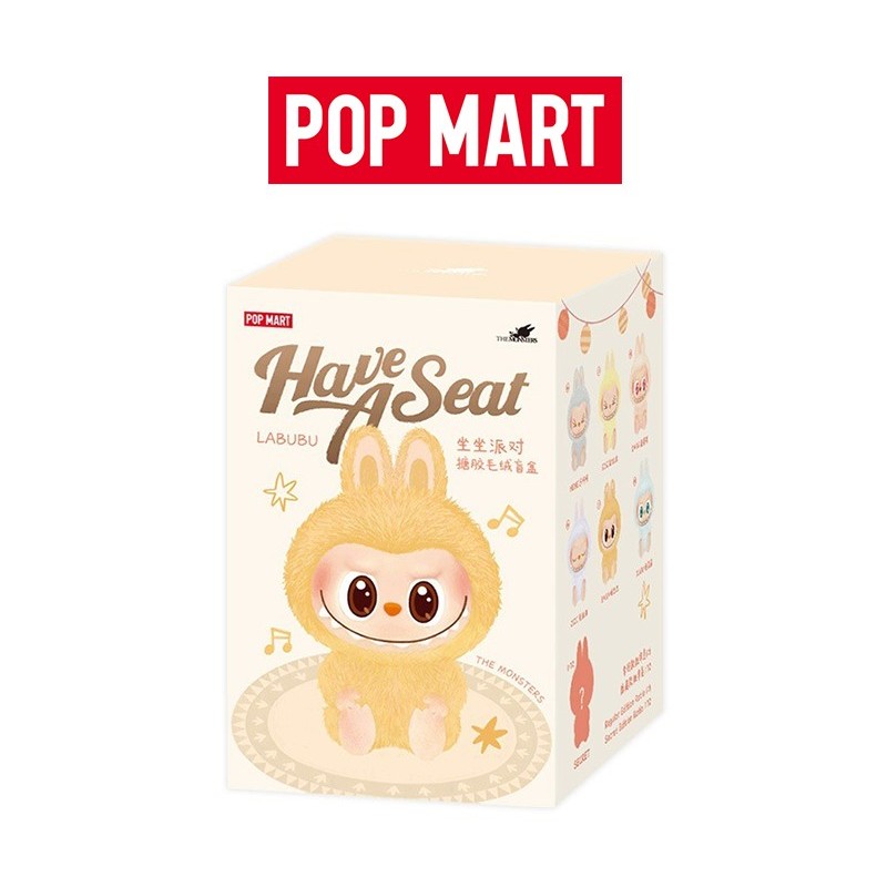 ใช้โค้ดลด 30% ได้ ของแท้ 100% (พร้อมส่งจากไทย) POP MART Labubu The Monsters - Have a Seat Vinyl Plush V.2