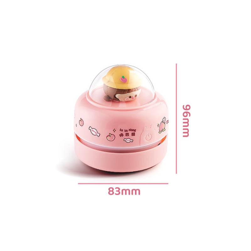 🔥จัดส่งจากกรุงเทพ🔥เครื่องดูดฝุ่นขนาดเล็ก แบบพกพา รูปทรงการ์ตูนน่ารัก สามารถดูดซับขี้กบปากกาและฝุ่นบนโต๊ะได้ - รูปที่ 6