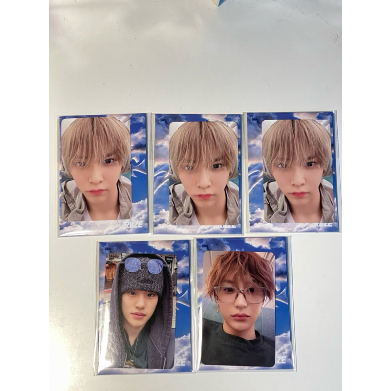 การ์ด RIIZE TRADING CARD SET RIIZING การ์ดอึนซอก การ์ดแอนตัน การ์ดโซฮี การ์ดซองชาน การ์ดโซฮี