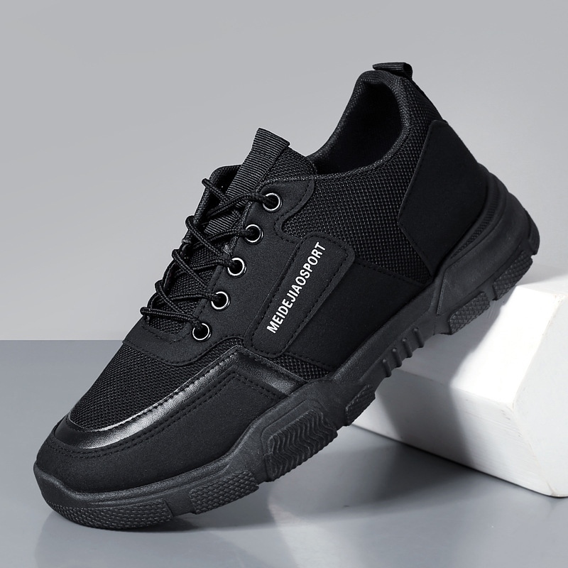 Fshoes มาใหม่  รองเท้าผ้าใบแฟชั่นผู้ชาย ทรงสปอร์ตสุดเท่ห์ มี2 สีให้เลือก ดำและน้ำตาล ทรงสวย แมทช์ง่าย และราคาถูก กดสั่งเ