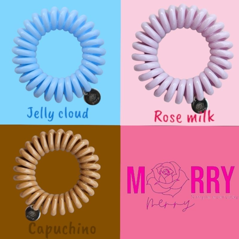ยางรัดผม Merry merry รุ่น capuchino :Rose milk :Jelly Cloud : Power 4.0
