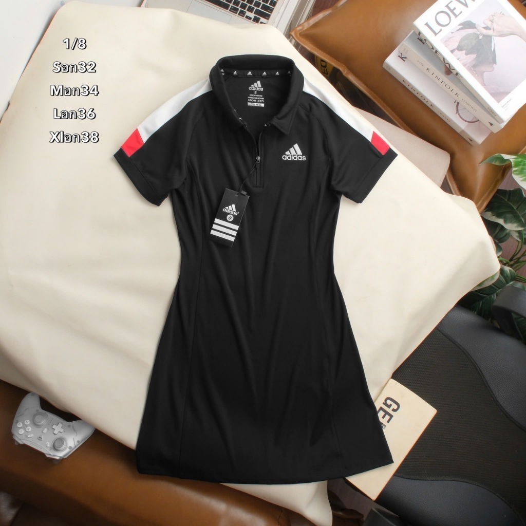ชุดตีกอล์ฟผู้หญิง เสื้อคอปกแขนสั้น กระโปรงมีซับใน SK179 ใส่สบาย [sport]