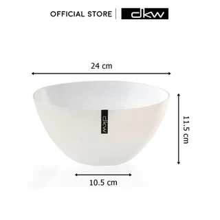 DKW HH-650-1 ชามพลาสติก (Size S) รุ่น Round อุ่นไมโครเวฟได้ ชามสลัด