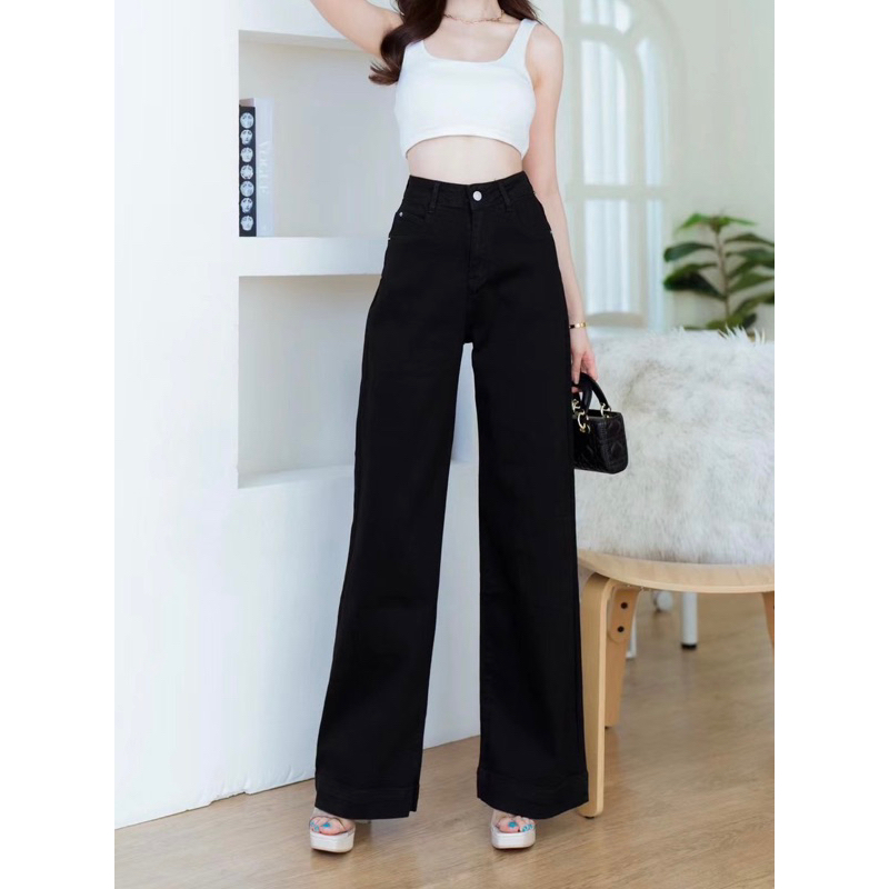 กระบอกดำผ้ายืด งานผ้าฮ่องกงแท้เกรดพรีเมี่ยมยืดเยอะ มีไซส์ S-5XL เอว 24-40”
