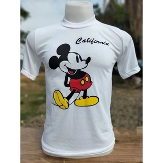 (พร้อมส่ง)เสื้อยืดผ้าบาง แนววินเทจวัยรุ่น สีพื้น สวมใส่ได้ทั้งชายและหญิง ลายมิกกี้เมาส์