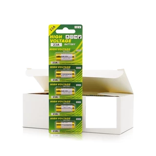 แบตเตอรี่ ALKALINE 12V 23A/27A 1แพ็ค5ก้อน battery 5pcs 12V 23A/27A แบตเตอรี่ประตูม้วน