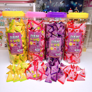 เยลลี่สามเหลี่ยมรสโคล่า สไปร์ท และ ผลไม้รวม  1 กระปุก 200 ชิ…