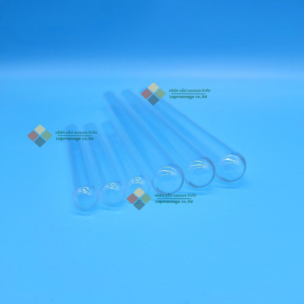 Test tube glass หลอดทดลองแก้ว 10 ชิ้น ขนาด 13x100mm รูปที่ 6