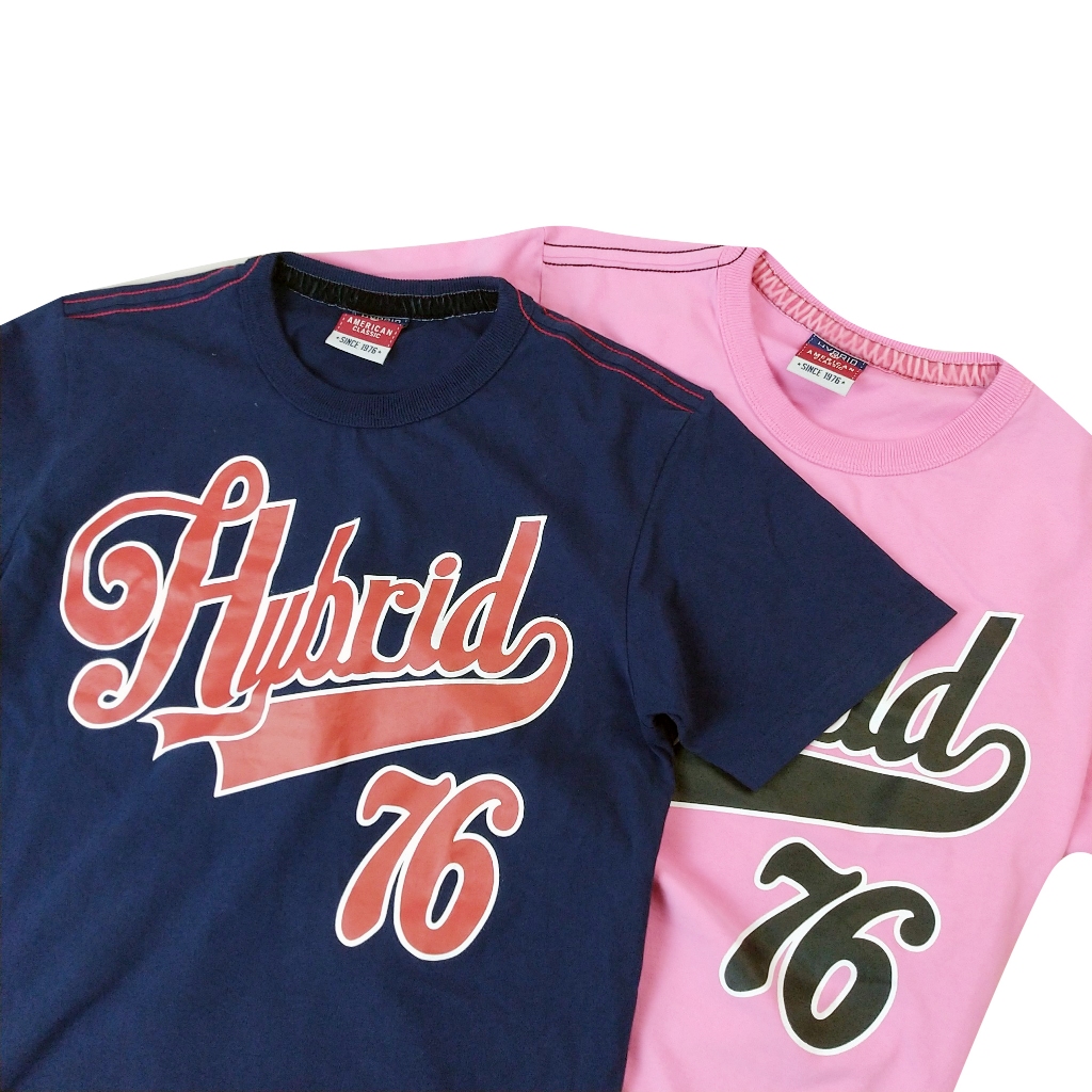 Hybrid T-shirt Men  ไฮบริดเสื้อยืดผู้ชาย สีชมพู(Pink)MTS-1393-PK - รูปที่ 2