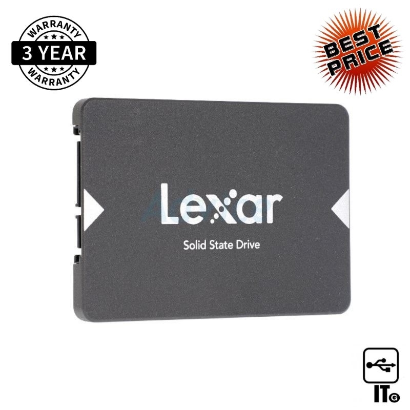 SSD SATA LEXAR NS100 (LNS100-128RBNC) ประกัน 3Y หรือ 60 TBW / SSD SATA 2.5'' 128 GB